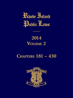cover image of Rhode Island Public Laws